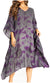 Sakkas Clementine Third Women's Tie Dye Caftan Dress/Cover Up Beach Kaftan Summer