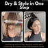 Ionic Rotating Hot Air Brush Hair Styler Dryer with 2 Brush Heads
