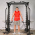 Muscle D Fitness Dual Adjustable Pulley Smith Combo – Full Body Trainer