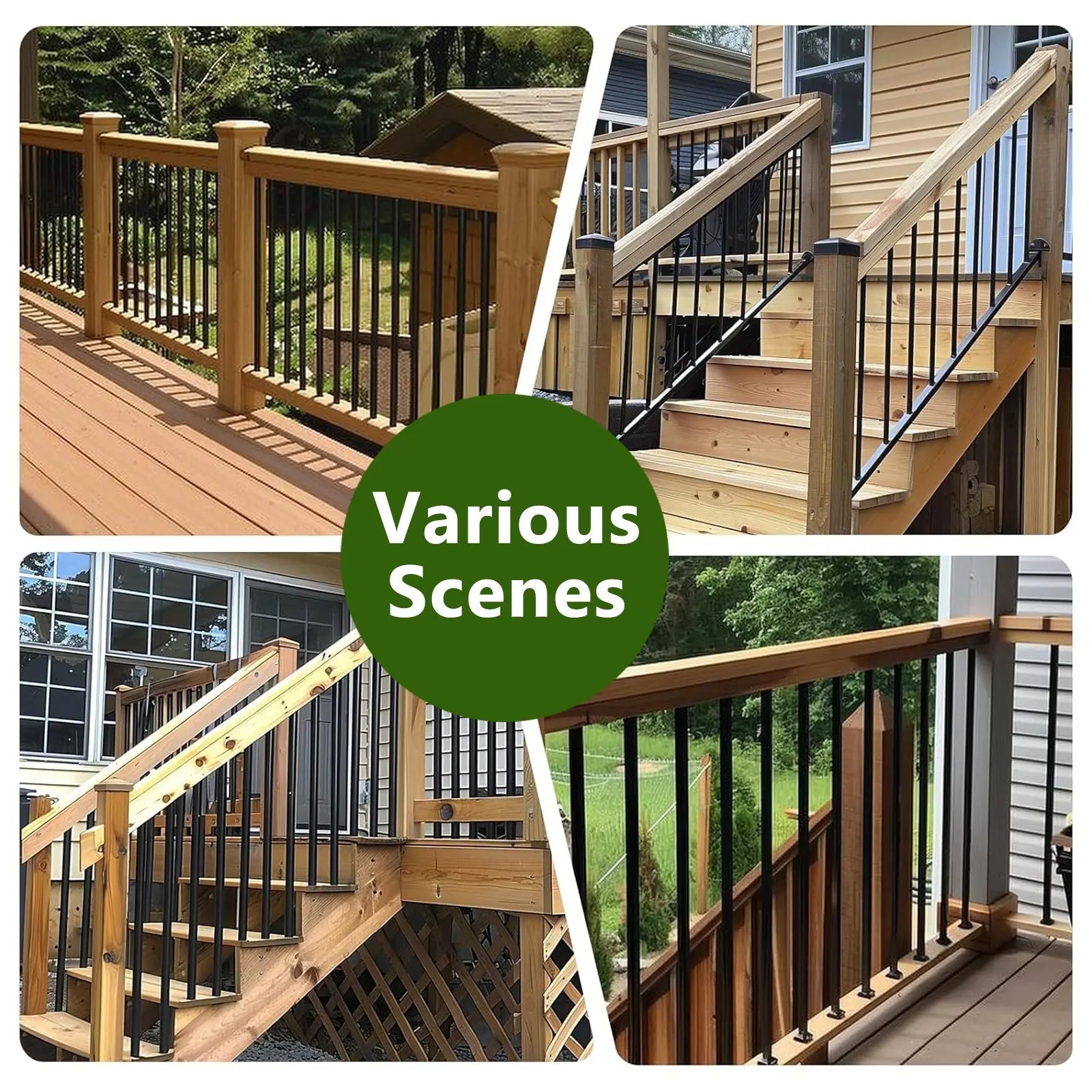 Durable Hollow Deck Balusters with Screws