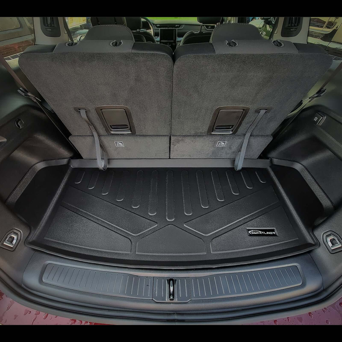 SMARTLINER Custom Fit Floor Liners For 2021-2025 Jeep Grand Cherokee L w/ 2nd Row Bucket Seats and center console (No subwoofer)