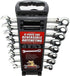 Cougar Pro Reversible Ratcheting Combination Wrench Set 8 Pieces SAE E8SRCW