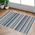 Olin White&Blue Striped Nordic Rug