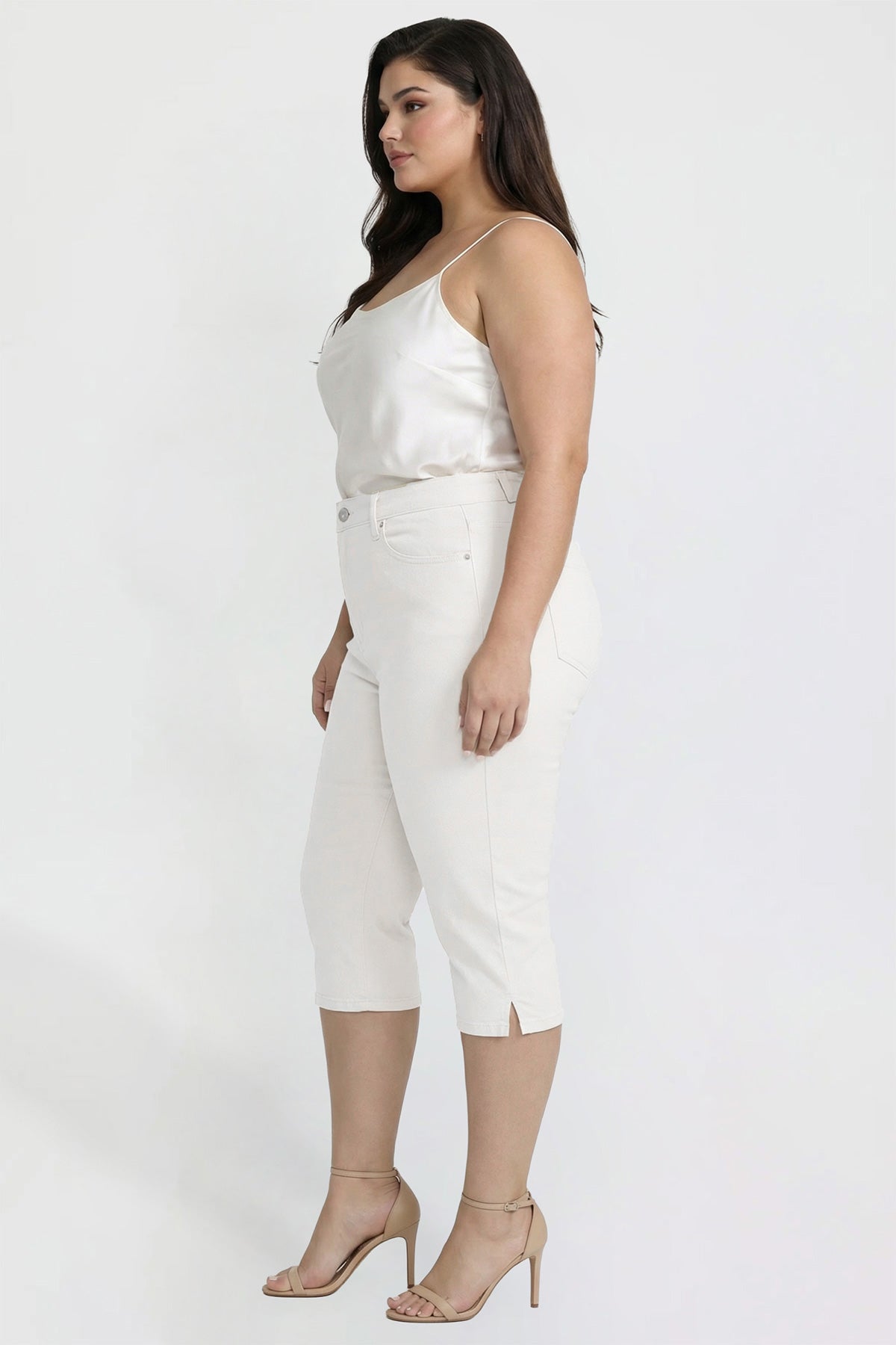 Women's Plus Capri with Side Slit