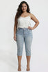 Women's Plus Pin Tuck Capri
