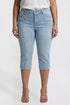 Women's Plus Pin Tuck Capri