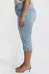 Women's Plus Pin Tuck Capri