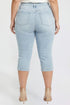 Women's Plus Pin Tuck Capri