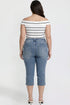 Women's Plus Pin Tuck Capri