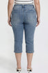 Women's Plus Pin Tuck Capri