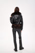 Genuine Polar Fox Real Leather Transformer Jacket