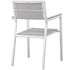 Maine 7 Piece Outdoor Patio Dining Set by Modway - White Light Gray