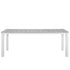 Maine 7 Piece Outdoor Patio Dining Set by Modway - White Light Gray