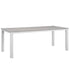 Maine 7 Piece Outdoor Patio Dining Set by Modway - White Light Gray