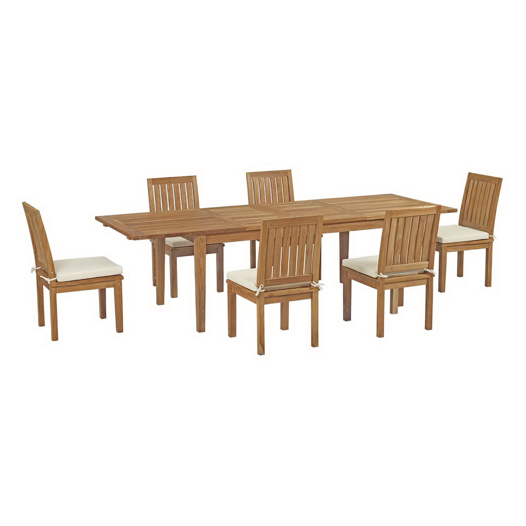 Marina 7 Piece Outdoor Patio Teak Dining Set by Modway - EEI-3207