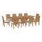 Marina 11 Piece Outdoor Patio Teak Dining Set by Modway - EEI-3282