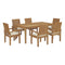 Marina 7 Piece Outdoor Patio Teak Dining Set by Modway - EEI-3295