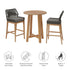 Wellspring 3-Piece Outdoor Patio Teak Wood Bar Set by Modway