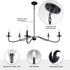 Ellie 5-Light Elegant Industrial Dimmable Chandelier