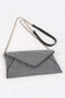 ELEGANT BAG HUDSON Hot Fix Rhinestones Envelope Clutch – BYMANYC ® New York