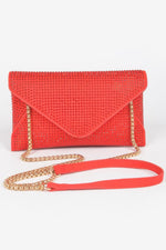 ELEGANT BAG HUDSON Hot Fix Rhinestones Envelope Clutch – BYMANYC ® New York