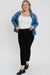 Women's Plus High Rise Hyperstretch Cropped Straight Pants