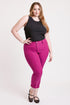 Women's Plus High Rise Hyperstretch Cropped Straight Pants