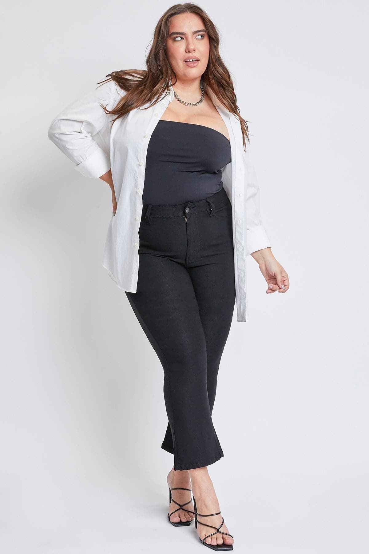 Women's Plus Hyperstretch Cropped Kick Flare Pants
