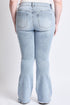 Women's Plus Low Rise Frayed Hem Flare Jeans