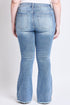 Women's Plus Low Rise Frayed Hem Flare Jeans