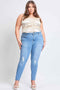 Women's Plus Essential Sustainable Distressed Skinny Jeans