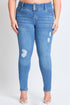 Women's Plus Essential Sustainable Distressed Skinny Jeans