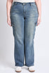 Women's Plus High Rise Wide Leg Skater Cargo Jeans