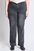 Women's Plus High Rise Wide Leg Skater Cargo Jeans