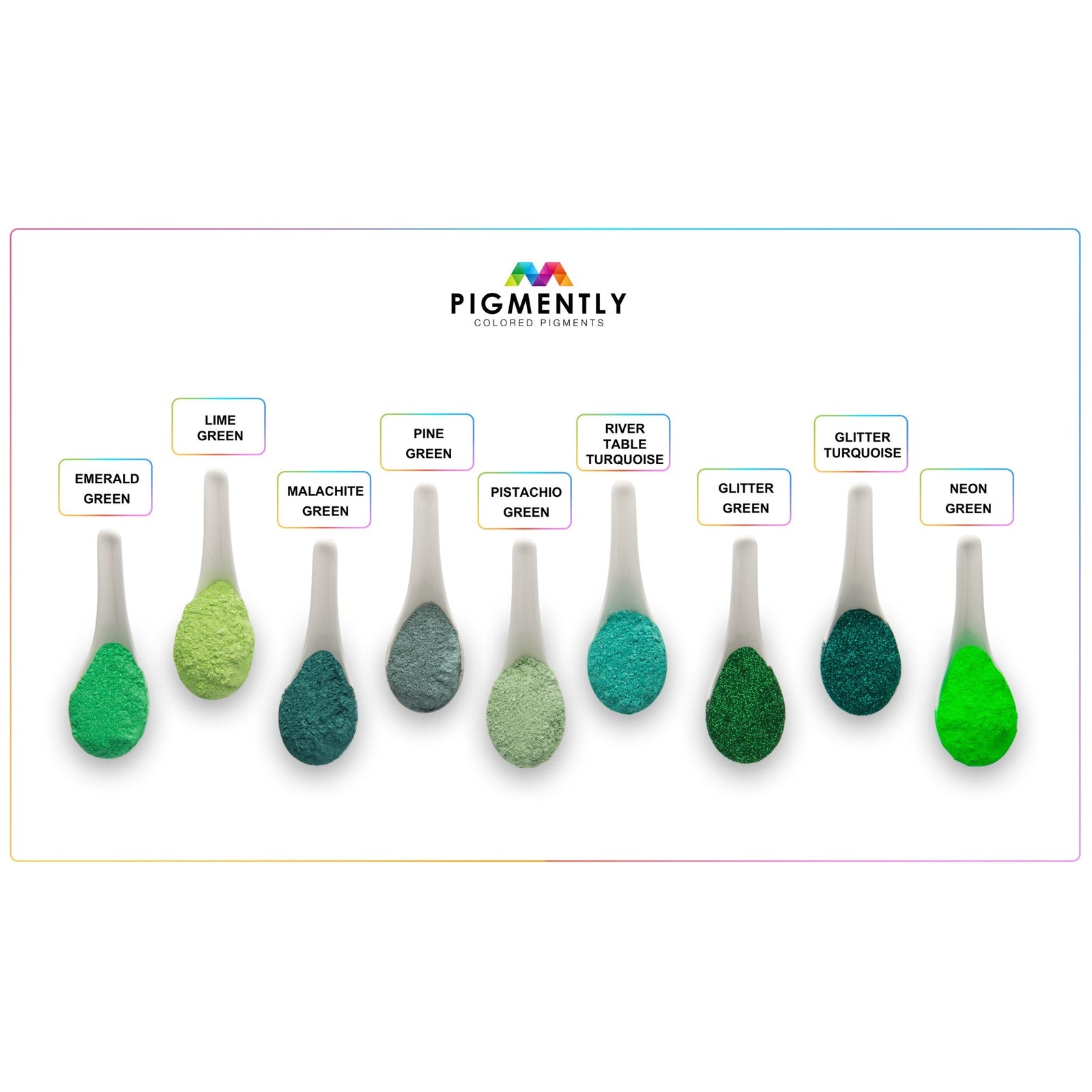 Green Glitter Epoxy Powder Pigment