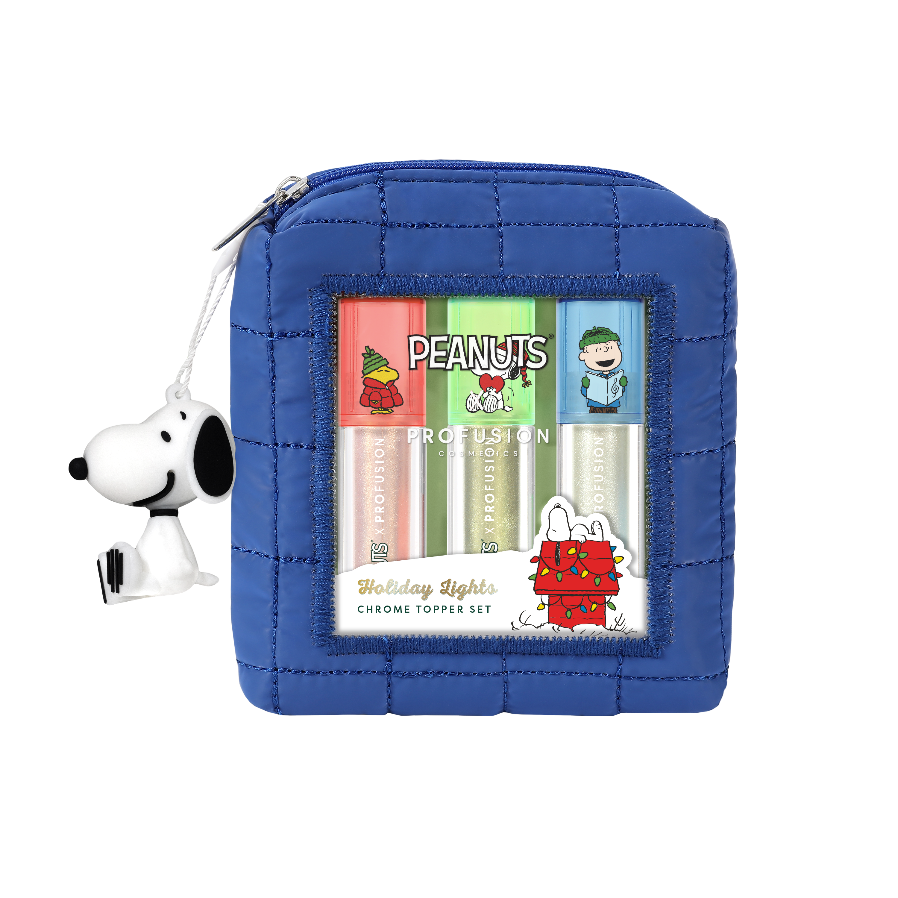 Peanuts Holiday | Holiday Lights Chrome Topper Set