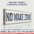 No Wake Zone Sign XVIII