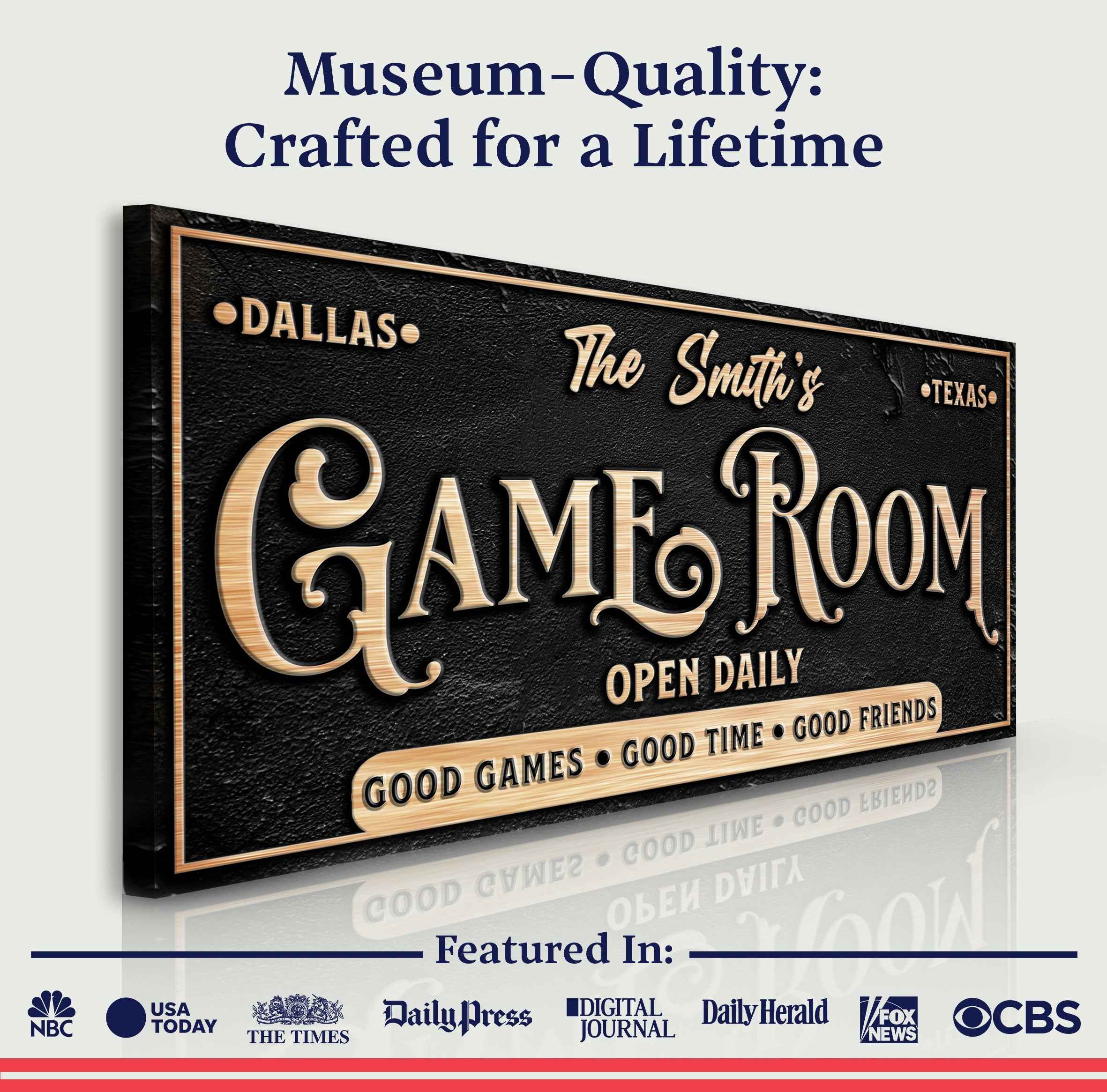 Personalized Game Room Sign