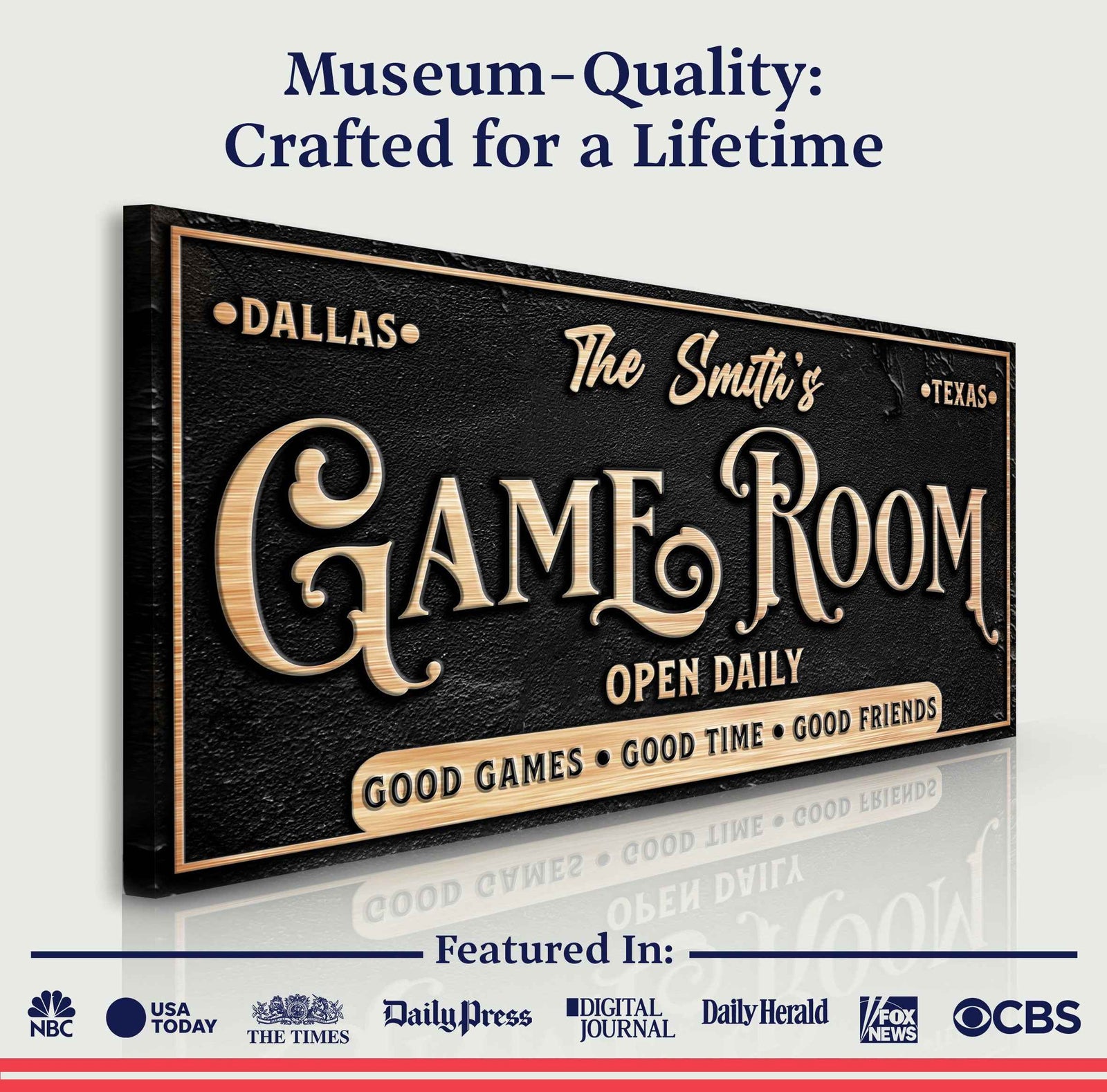 Personalized Game Room Sign
