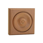 EWAP40 Rosette Casing Corner Block 1 inch x 4 inch Square Unfinished