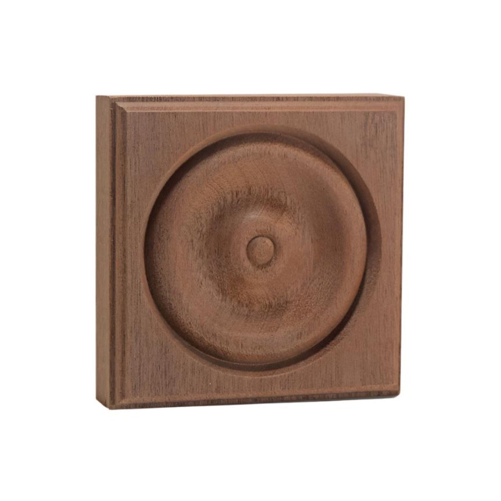 EWAP40 Rosette Casing Corner Block 1 inch x 4 inch Square Unfinished