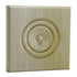 EWAP90 Rosette Casing Corner Block 1 inch x 3 inch Square Unfinished