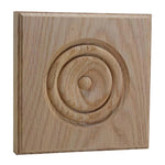 EWAP90 Rosette Casing Corner Block 1 inch x 3 inch Square Unfinished