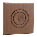 EWAP90 Rosette Casing Corner Block 1 inch x 3 inch Square Unfinished