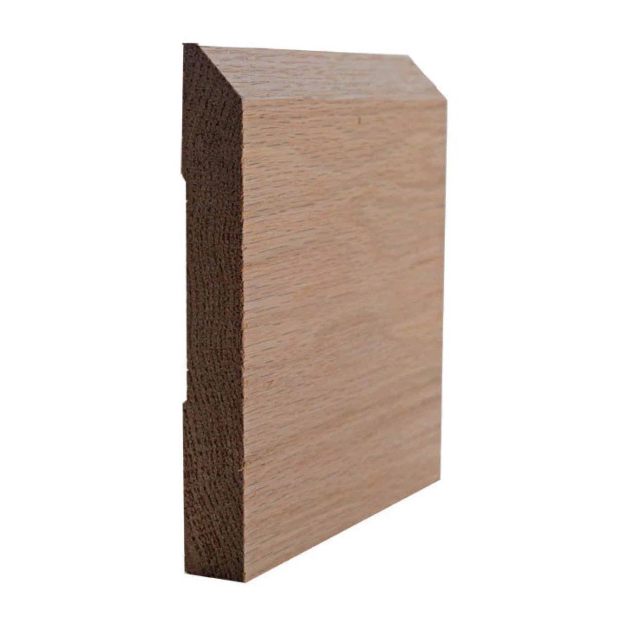 EWBB15 Beveled Edge Baseboard 5-1/4" Tall x 11/16" Moulding Unfinished