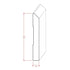 EWBB15 Beveled Edge Baseboard 5-1/4" Tall x 11/16" Moulding Unfinished