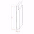 EWBB18 Notched Baseboard 5-1/4" Tall x 11/16"Moulding. Unfinished