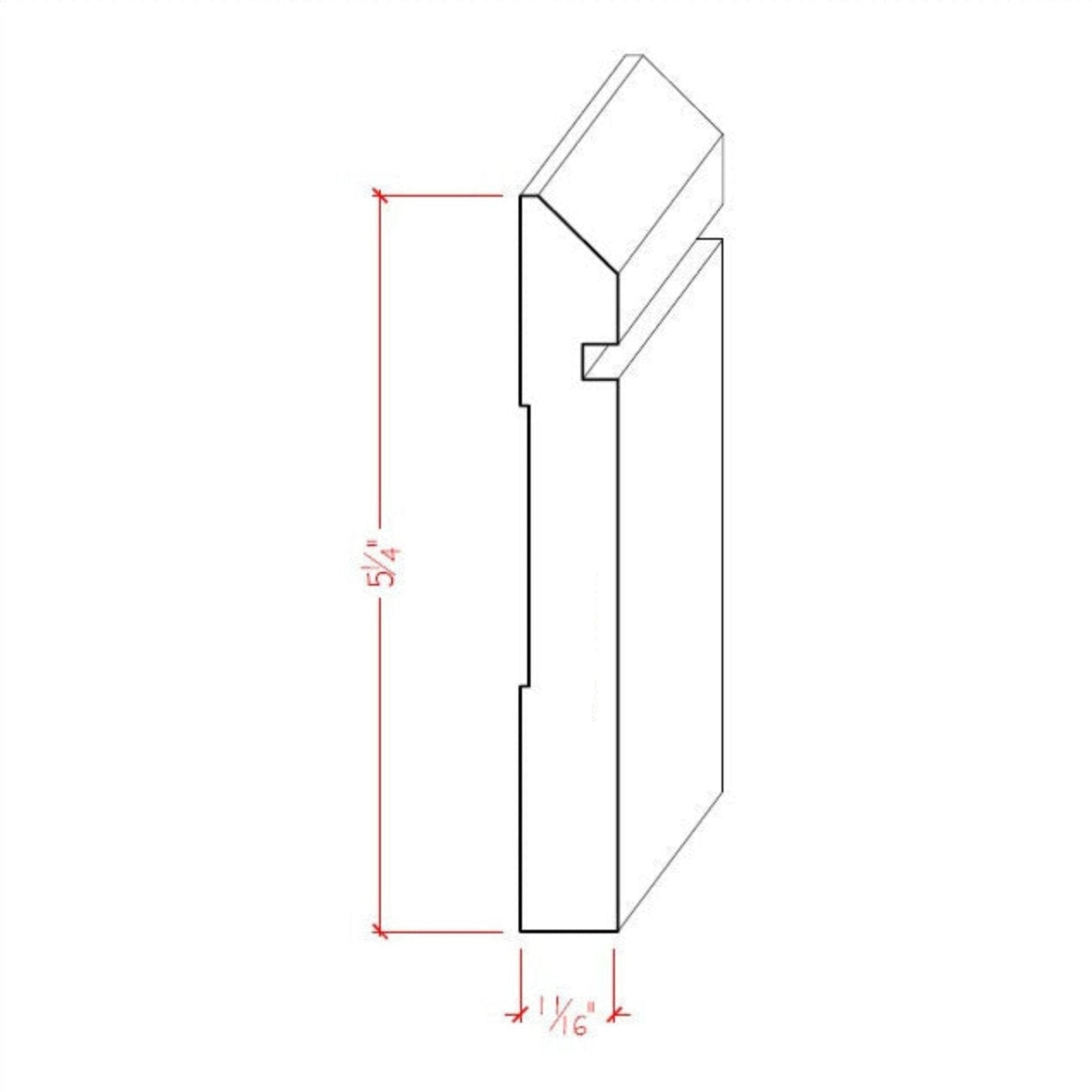 EWBB20 Bevel Groove 5-1/4