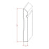 EWBB20 Bevel Groove 5-1/4" Tall x 11/16" Baseboard Moulding Unfinished