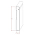 EWBB26 Beaded 5-1/4" Tall x 11/16" Baseboard Moulding. Unfinished
